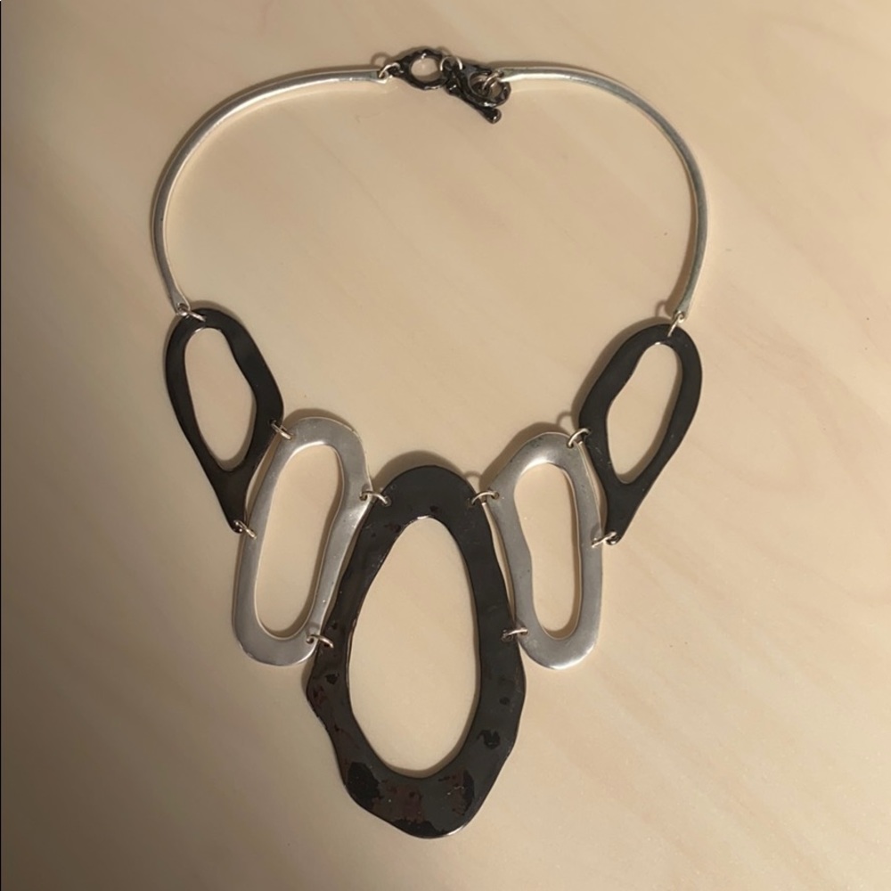 Modernist Unique Statement Necklace - image 2